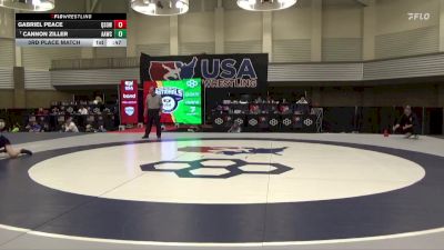 80 lbs 3rd Place Match - Cannon Ziller, Alber Athletics Wrestling Club vs Gabriel Peace, Quest School Of Wrestling