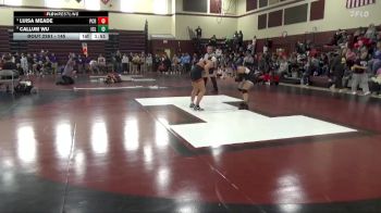 145 lbs Cons. Round 3 - Callum Wu, Iowa City Liberty vs Luisa Meade, Prairie, Cedar Rapids