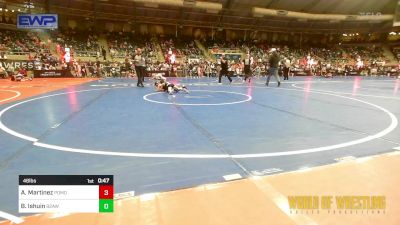 46 lbs Quarterfinal - Alejandro Martinez, Pomona Elite vs Bentley Ishuin, Believe To Achieve WC