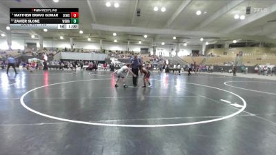 103 lbs Champ. Round 1 - Matthew Bravo Gomar, Stewarts Creek Wrestling Club vs Zavier Slone, White Buffalo Wrestling Academy