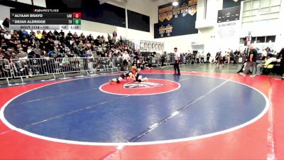 100 lbs Quarterfinal - Dejah Aldridge, Trabuco Hills vs Alyaah Bravo, Lancaster