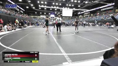 95 lbs Cons. Semi - Jayden Reyes, Derby vs Parker Landers, Carroll