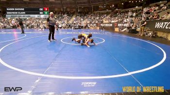 67 lbs Consi Of 8 #1 - Kasen Shouse, Cowboy Wrestling Club vs Grayson Clark, Roundtree Wrestling Academy