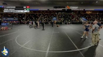 157 lbs Cons. Round 3 - Ty Christensen, Don Bosco vs Grady Nicklay, La Crosse Aquinas