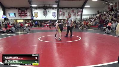 Round 1 - August Susey, Camp Point Youth Wrestling vs Ashton Happs, Keokuk Kids Wrestling Club