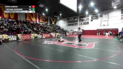 175 lbs Cons. Round 4 - Michael Schrader, Ventura vs Justin Campos, Valenicia (Santa Clarita)