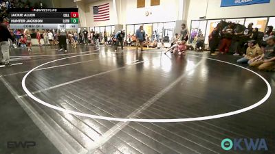 96 lbs Consi Of 4 - Jackie Allen, Collinsville Cardinal Youth Wrestling vs Hunter Jackson, Locust Grove Youth Wrestling