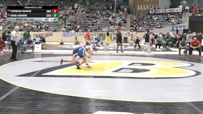 132 lbs Champ. Round 1 - Jake Adams, Covington Catholic vs Corban Nance, Anderson County