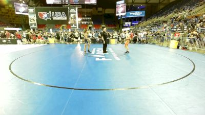 100 lbs Rnd Of 32 - Kaiden Belinsky, IA vs Kacen Jones, UT