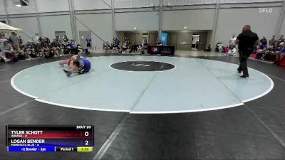 285 lbs Semis & 3rd Wb (16 Team) - Tyler Schott, Indiana vs Logan Bender, Minnesota Blue