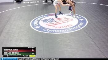 120 lbs Quarterfinal - Solomon Reyes, Madera Wrestling Club vs Michael Romero, Sunkist Kids/Monster Garage