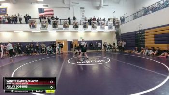 165 lbs Round 1 - Aislyn Dobbins, Thermopolis vs Winter Harris-Chavez, Riverton Middle School