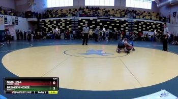 120 lbs Semifinal - Nate Hale, VALLEY FORGE vs Brenden McKee, BUCKEYE