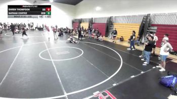 175 lbs Quarterfinal - Nathan Cortez, Downey High School Wrestling vs Ehren Thompson, Chaparral High School