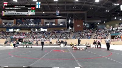 132 lbs 7th Place Match - Austin Brinegar, Harrison County vs Nolan Link, Meade County