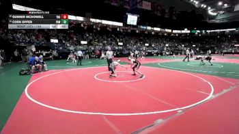 114 lbs Cons. Round 5 - Gunner McDowell, TBG1 vs Coen Opfer, PAW3