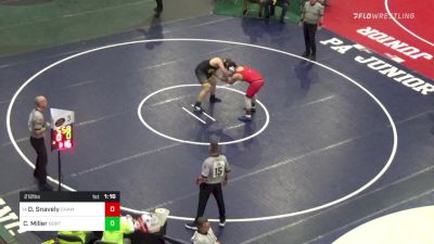 212 lbs Round Of 32 - Deakon Snavely, Chambersburg vs Charles Miller, North Allegheny