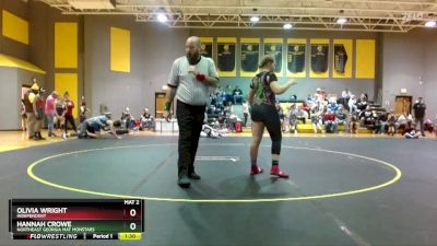 170 lbs Round 1 - Hannah Crowe, Northeast Georgia Mat Monstars vs Olivia Wright, Independent