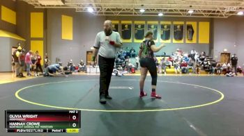 170 lbs Round 1 - Hannah Crowe, Northeast Georgia Mat Monstars vs Olivia Wright, Independent