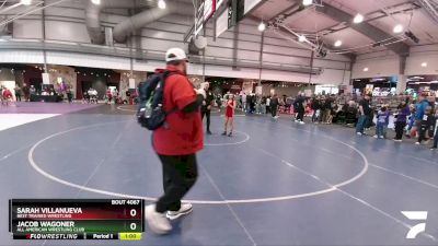 92 lbs Semifinal - Sarah Villanueva, Best Trained Wrestling vs Jacob Wagoner, All American Wrestling Club