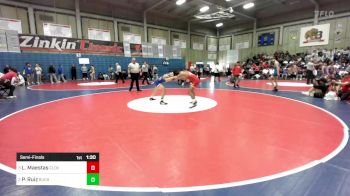132 lbs Semifinal - Leo Maestas, Clovis West vs Paris Ruiz, Buchanan