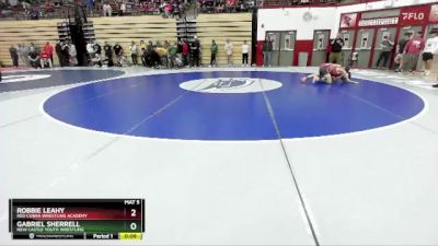 132 lbs Cons. Round 4 - Gabriel Sherrell, New Castle Youth Wrestling vs Robbie Leahy, Red Cobra Wrestling Academy