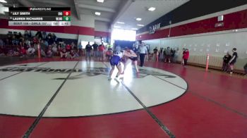 Girls 157 lbs Champ. Round 1 - Lily Smith, East Nicolaus Girls vs Lauren Richards, Willows Girls