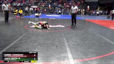 80 lbs Cons. Round 2 - Aaron Griffin Jr, Harvey Twisters WC vs Gabriel Thornquist, East Peoria River Bandits Wrestling