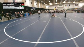 165 lbs Quarterfinals (8 Team) - Cory Langenberg, Milford vs Brayden Campbell, Syracuse