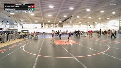 124 lbs Consi Of 16 #2 - Scout Engleright, Soaring Eagles vs Cole Brown, St Johnsbury