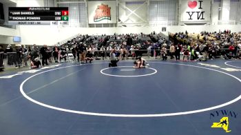 96 lbs Champ. Round 2 - Thomas Powers, Long Beach Gladiators Wrestling vs Liam Daniels, Salamanca Youth Wrestling Club