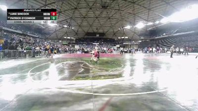 Boys 3A 165 lbs Cons. Round 5 - Patrick O`Connor, Roosevelt vs Luke Sincock, Mercer Island