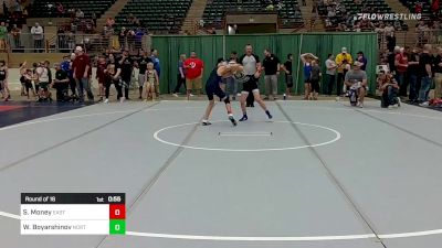 91 lbs Round Of 16 - Sawyer Money, East Jackson Takedown Club vs William Boyarshinov, North Hall Jr Trojans