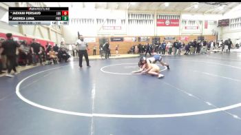 110 lbs Quarterfinal - Andrea Luna, Freedom vs Jaevani Persaud, Liberty