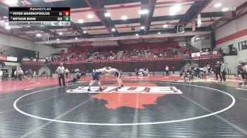 285 lbs Champ. Round 1 - Bryson Buhk, SIUE vs Peter Marinopoulos, Illinois