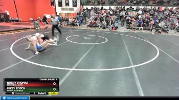 170 lbs Champ. Round 2 - Hubey Thomas, EDWARDVILLE (HS) vs Mikey Rosch, Wheaton (NORTH)