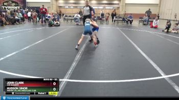 52 lbs Semifinal - John Clark, C2X Academy vs Hudson Sinor, Higher Calling Wrestling Club