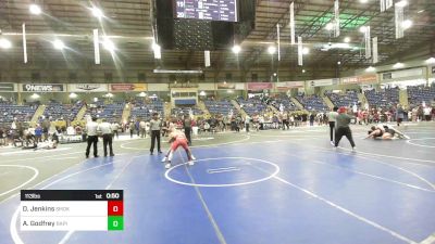 113 lbs Consi Of 8 #2 - DaShawn Jenkins, Smokyhill HS vs Ace Godfrey, Rapid City Cobblers