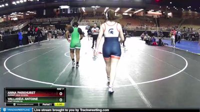 140 lbs Cons. Round 2 - Vallanda Antoine, Fort Myers HS vs Anna Parkhurst, Summit High School