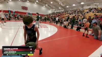 61-63 lbs Round 4 - Xzavier Le Fever, Wiggins Youth WC vs Lane Kendrick, Platte Valley Jr WC