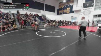 100 lbs Round 3 - Olivia Davalos, Threshold Wrestling Club vs Sophia Andreeva, Peterson Grapplers