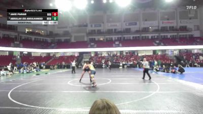 215 lbs Semifinal - Abdullah Joe Abdulhameed, Meridian vs Jake Farar, Ridgevue