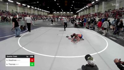 88 lbs Quarterfinal - Allie Goodman, Payson Club Wrestling vs Allison Thomas, Bayfield