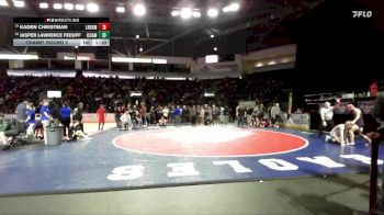 120 lbs Champ. Round 2 - Jasper Lawrence Feduff, Issaquah vs Kaden Christman, Lake Roosevelt