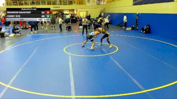 125 lbs Round 4 (6 Team) - Corey Dye, Andrew College vs Brandon Baustert, Southeast Community College