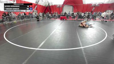 144 lbs Cons. Rd Of 16 - Jayden Hernandez, ISI vs Vincent Konecki, Yorkville Wrestling Club