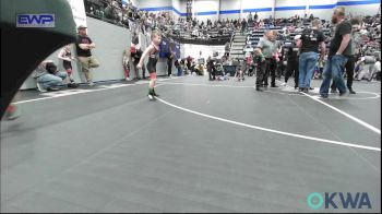 52 lbs Consi Of 8 #2 - Kash Knapski, Kingfisher YellowJackets vs Crew Smith, Hinton Takedown Club
