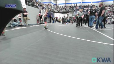 52 lbs Consi Of 8 #2 - Kash Knapski, Kingfisher YellowJackets vs Crew Smith, Hinton Takedown Club