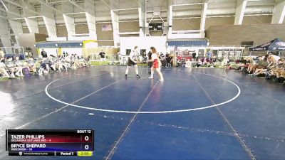 285 lbs Placement Matches (8 Team) - Tazer Phillips, Oklahoma Outlaws Red vs Bryce Shepard, Wisconsin