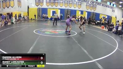 145 lbs Quarterfinals (8 Team) - Damion Allison, Ft Pierce Central vs Randy Lancaster, Wellington Community Hs